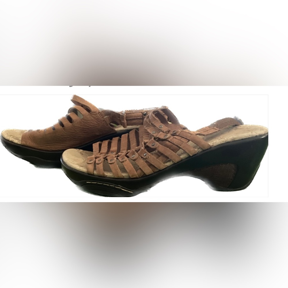 JAMBU BRN Leather Sandals, EU 41/ US 10